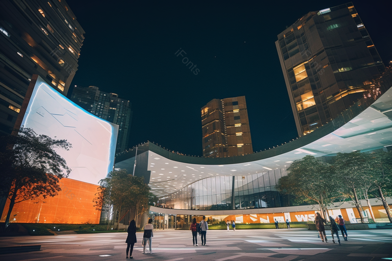 上海商业广场城市建筑夜景摄影图背景,高清,摄影图,摄影图片,图片大全,摄影图免费下载